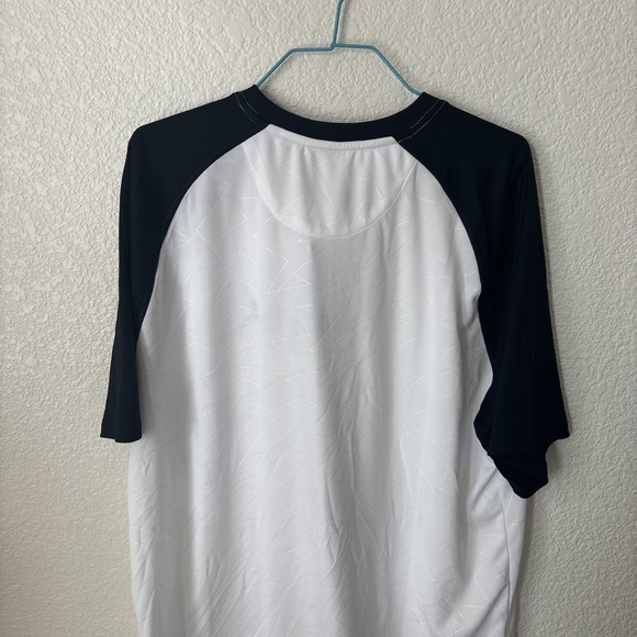 Jordan Men's Dri-FIT Long short sleeve Team Training Shirt white/black NWT - Picture 7 of 9